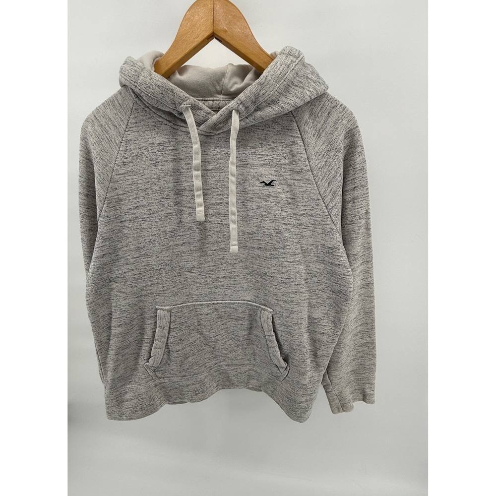 Hollister Heather Gray Hoodie Pullover Sweatshirt Mens Small‎